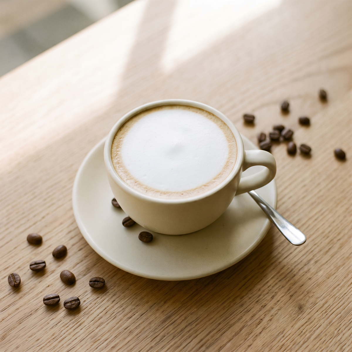 Plain latte before PhotoBrew